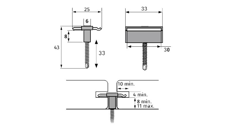 Mèche fraise à butée réglable COBRA - Cobrafastener - Clips et outils de  fixation pour terrasse