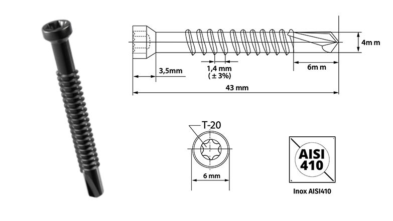 Clips de Fixation à emboîter pour diamètre 16