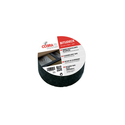 Rouleau de ruban bitumeux Bitudeck 7,5 cm, pose facile sur tous supports