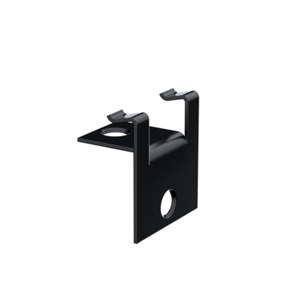 Système de fixation inox pour terrasse, clip noir détaché, modèle Cobra
