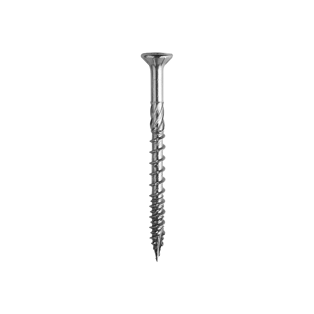Vis inox pour système de fixation terrasse 5x60 mm, vue détourée