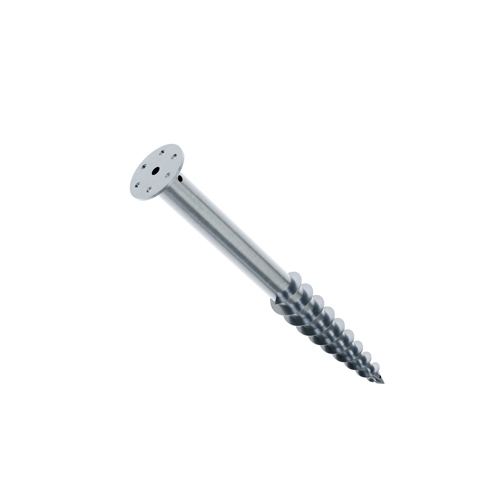 Support Spiral en inox pour lambourde, vue sur fond neutre
