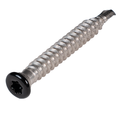 Vis lambourde aluminium 5x45 mm, vue détourée sur fond neutre