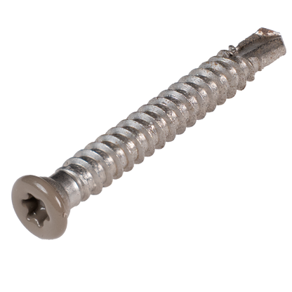 Vis inox pour lambourde aluminium 5x45 mm couleur gris clair